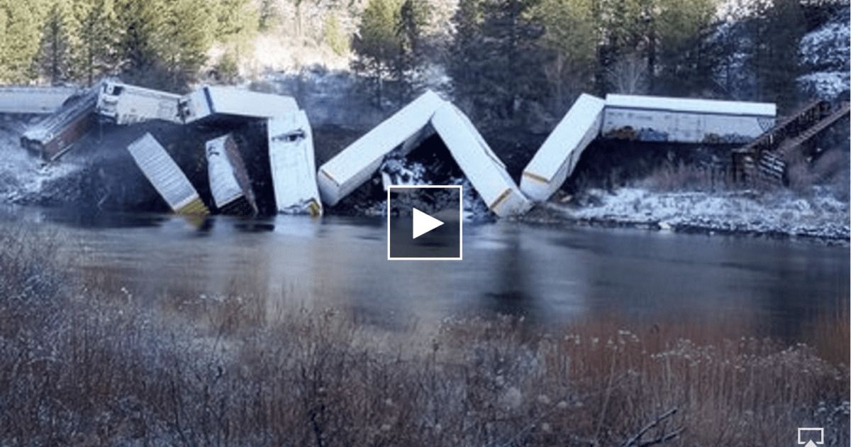 The Sanders County Sheriff’s Office announced a train derailed near Quinn's Hot Springs Sunday morning. (Photo: Daffney Clairmont)
