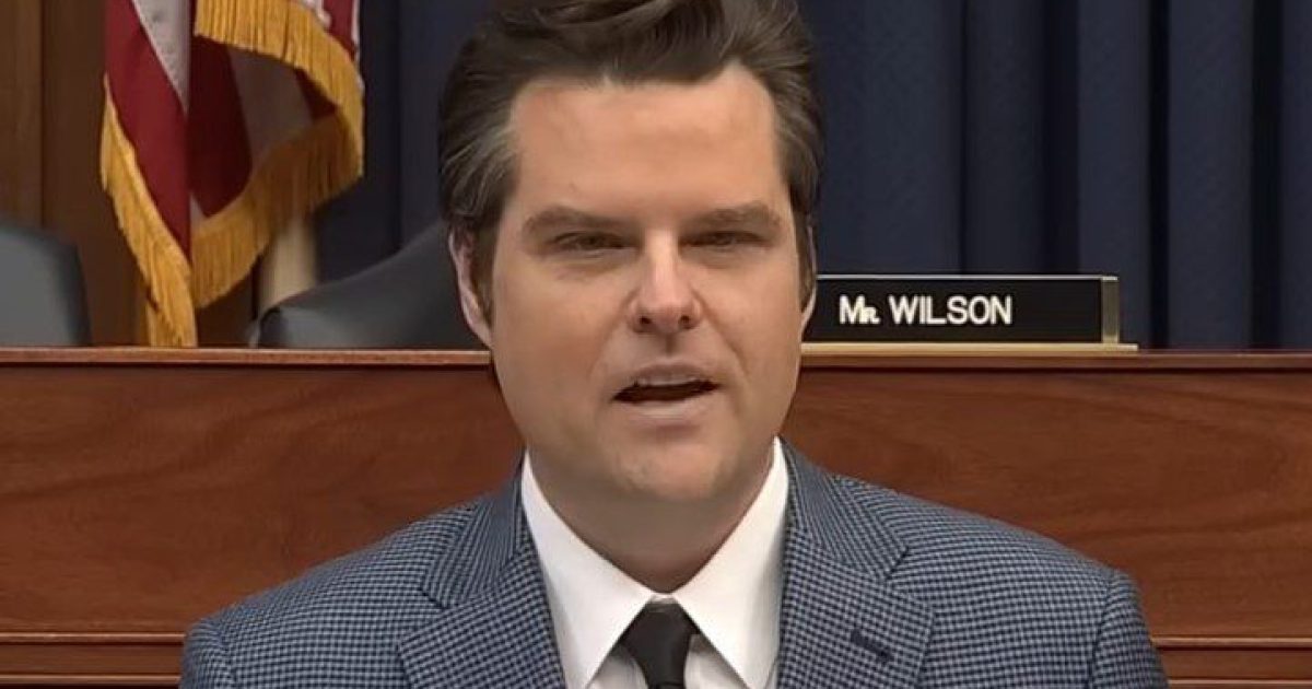 House Rejects Push to Release Matt Gaetz Ethics Report