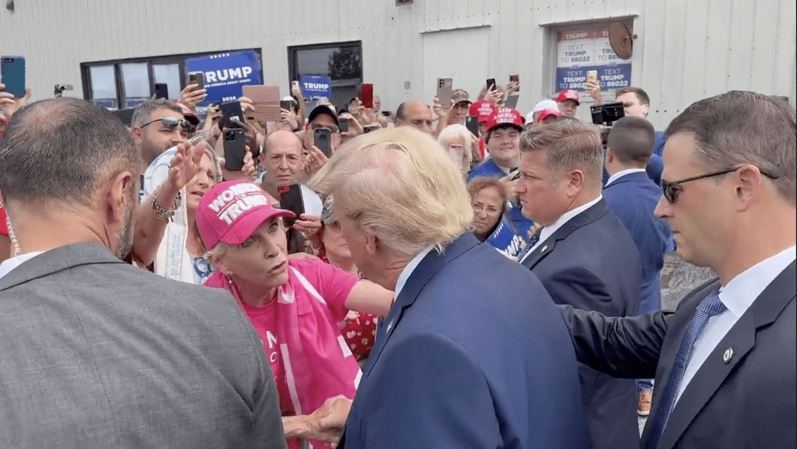 WATCH: President Trump Stops To Let Woman In Crowd Pray Over Him | WLT Report