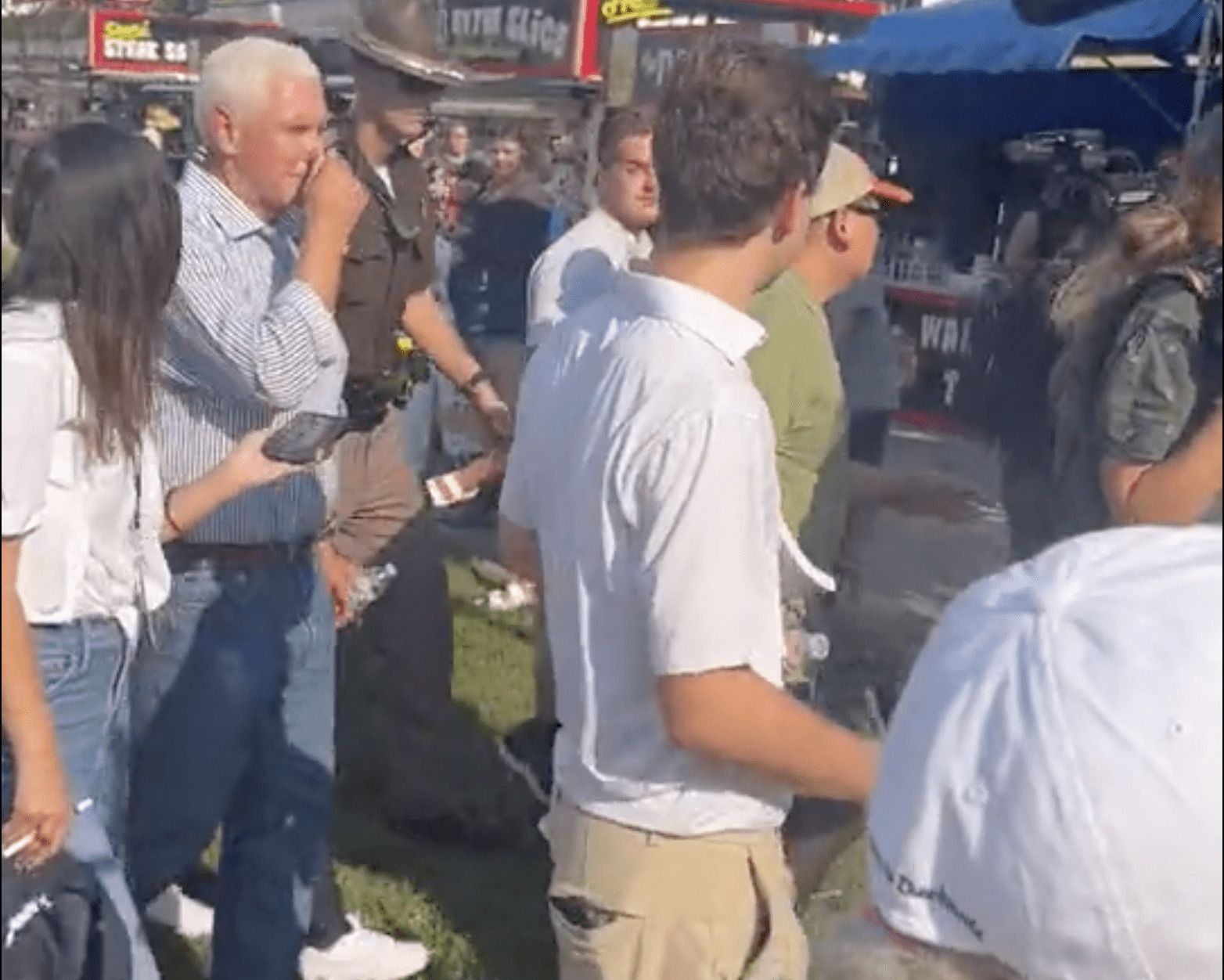Mike Pence Heckled By Trump Supporters At Iowa State Fair | WLT Report