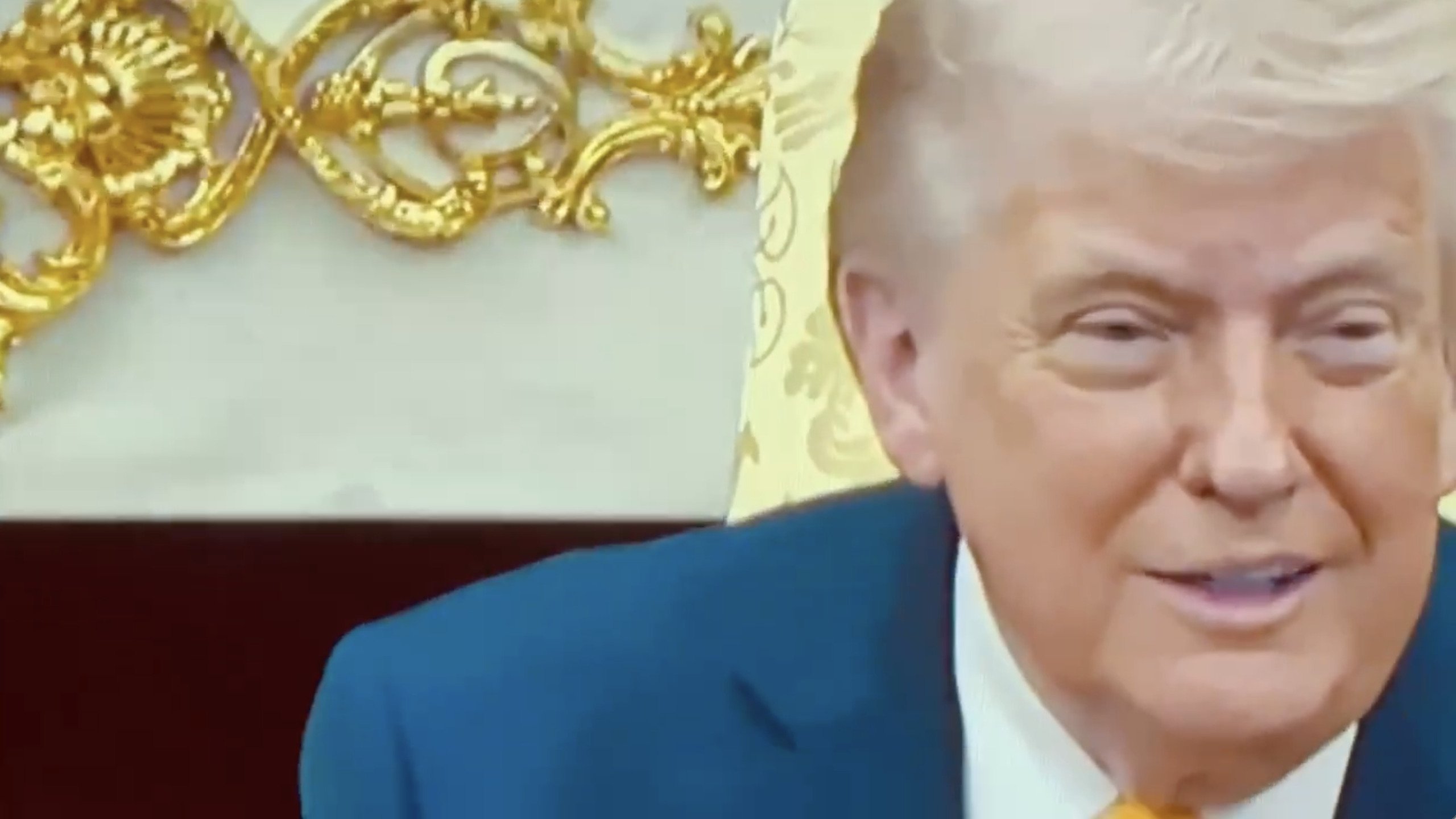 Trump Happy Laughing connected to President Trump Gave Tippy Top Central Casting One