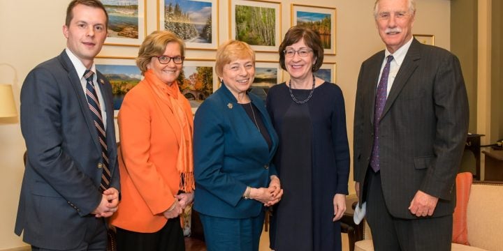 Gov. Janet Mills with members of Maine congressional delegation