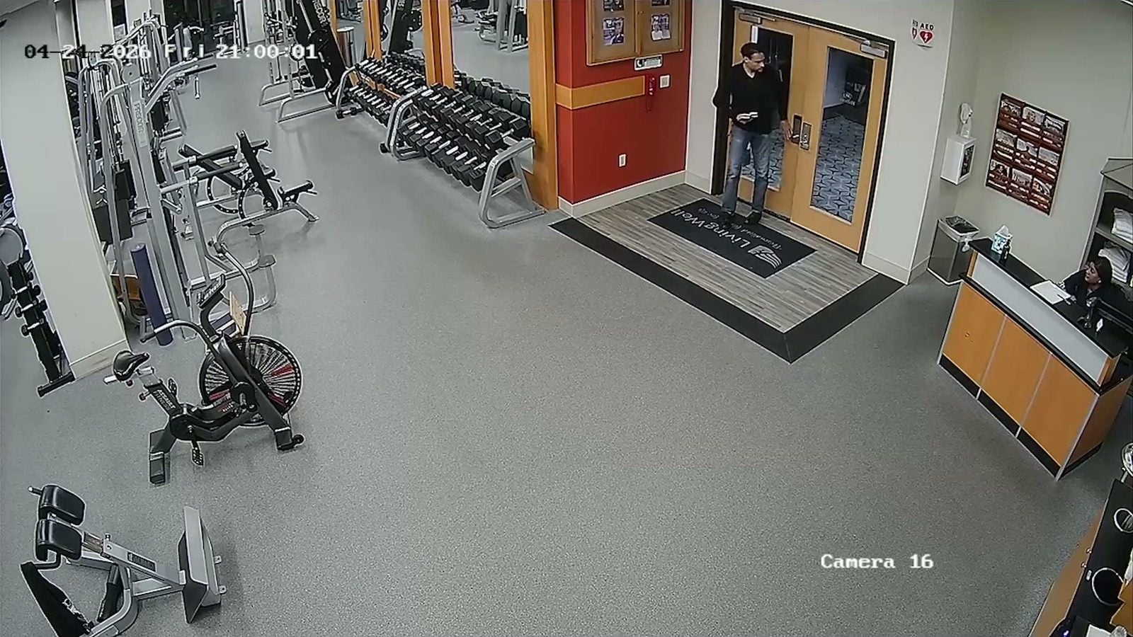 Surveillance footage released by U.S. Attorney Pirro shows Cole Allen at the Washington Hilton before the WHCD shooting.