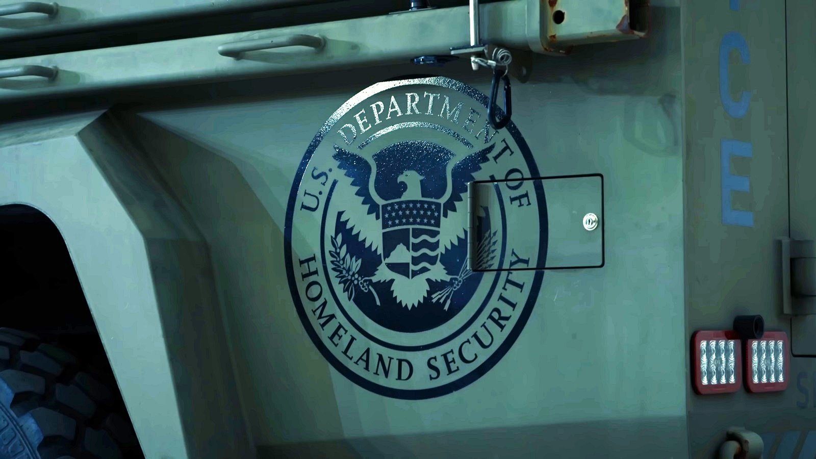 Department of Homeland Security law enforcement vehicle seal