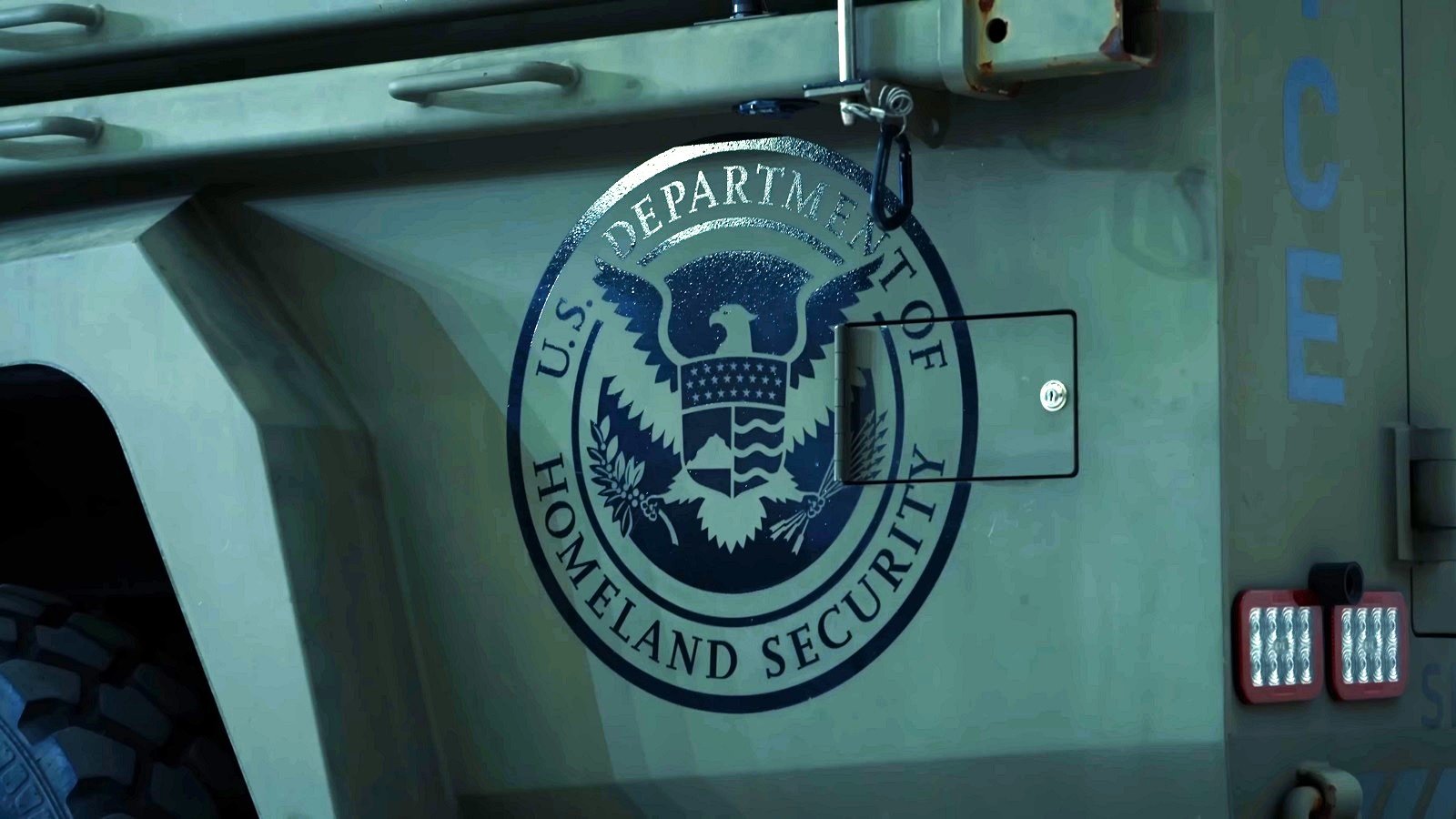 Department of Homeland Security law enforcement vehicle seal