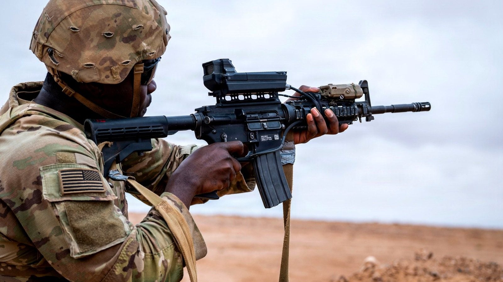 U.S. soldier training during African Lion 26 in Morocco