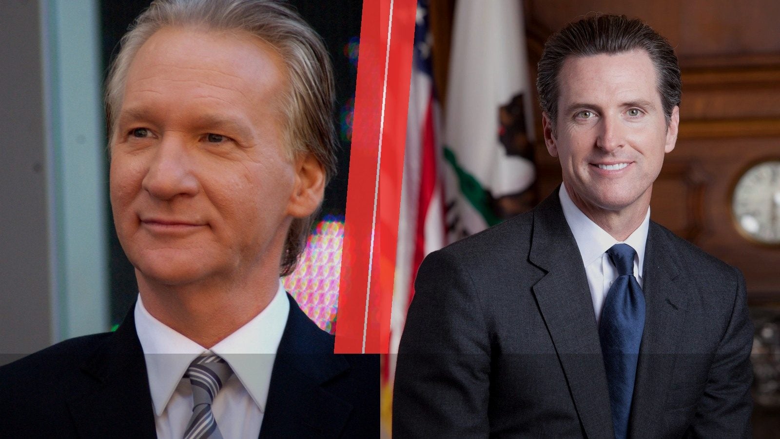 Bill Maher and Gavin Newsom