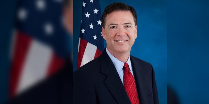Former FBI Director James Comey official FBI portrait