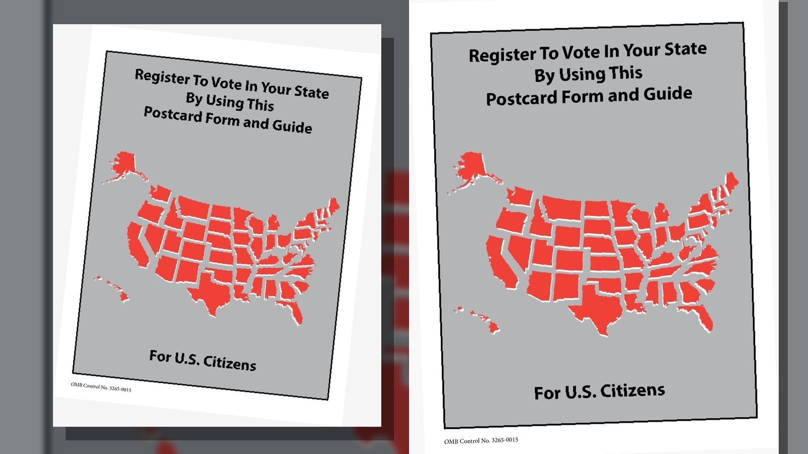 Federal voter registration form