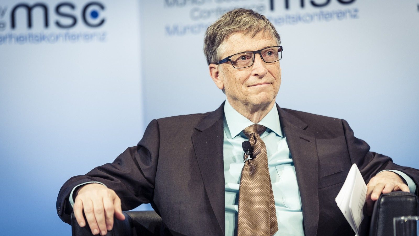 Bill Gates at the Munich Security Conference in 2017