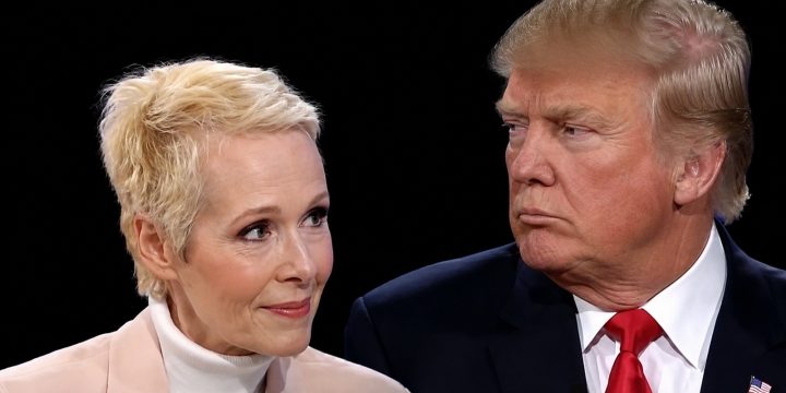 Illustrative image of E. Jean Carroll and President Trump.