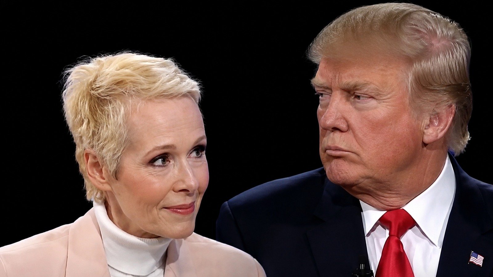 Illustrative image of E. Jean Carroll and President Trump.