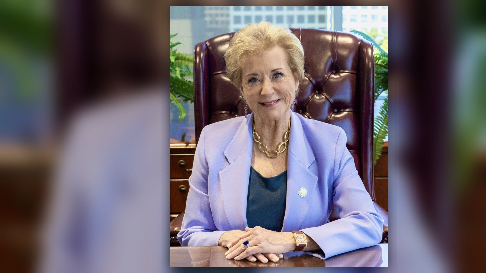 Education Secretary Linda McMahon official Department of Education portrait