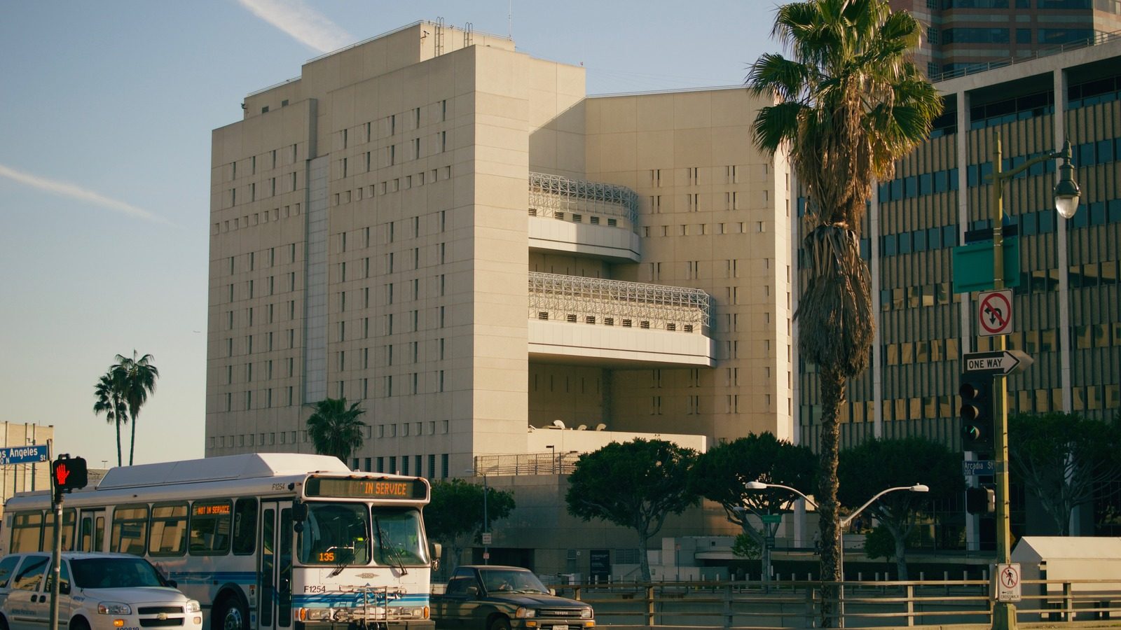 Metropolitan Detention Center in Los Angeles where an anti-ICE protest turned violent