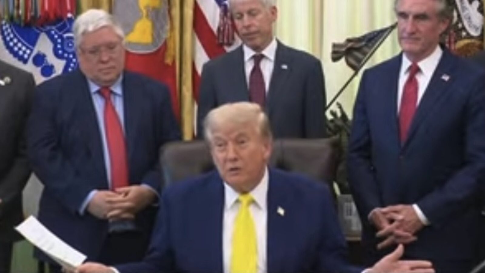 President Trump speaking to reporters about California vote-count delays