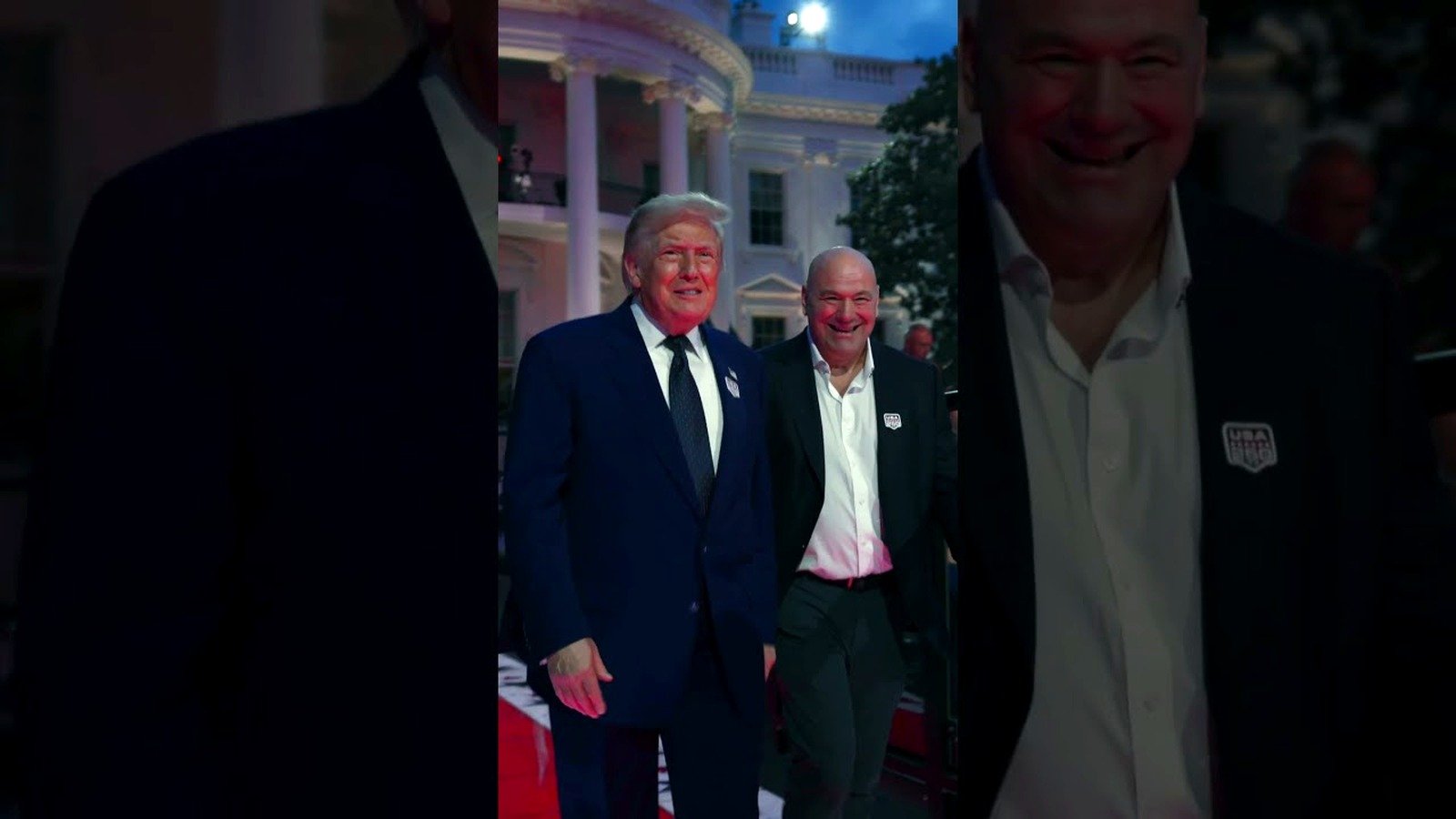 President Trump and Dana White at UFC Freedom 250 on the White House grounds