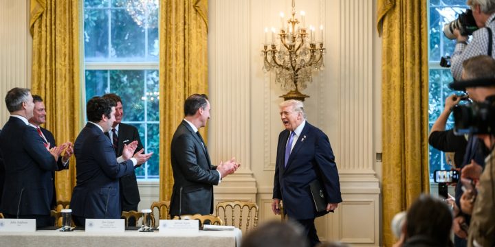 President Trump at a White House energy roundtable in January 2026
