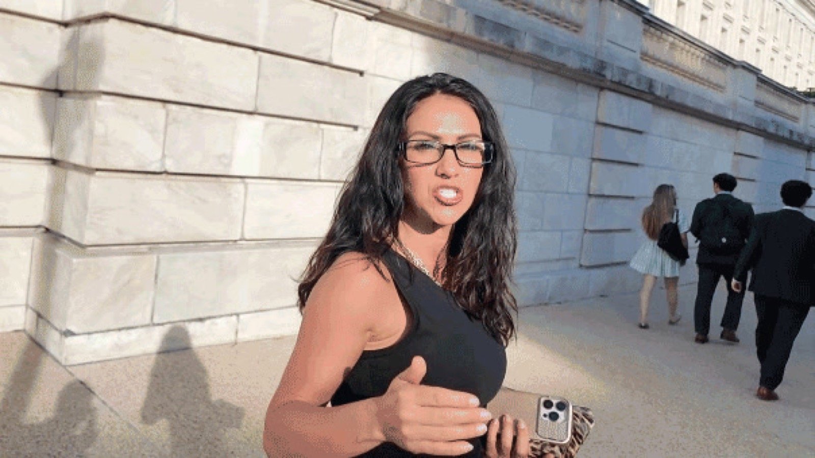 Source screenshot from Fox News Digital showing Rep. Lauren Boebert responding to a reporter near the Capitol