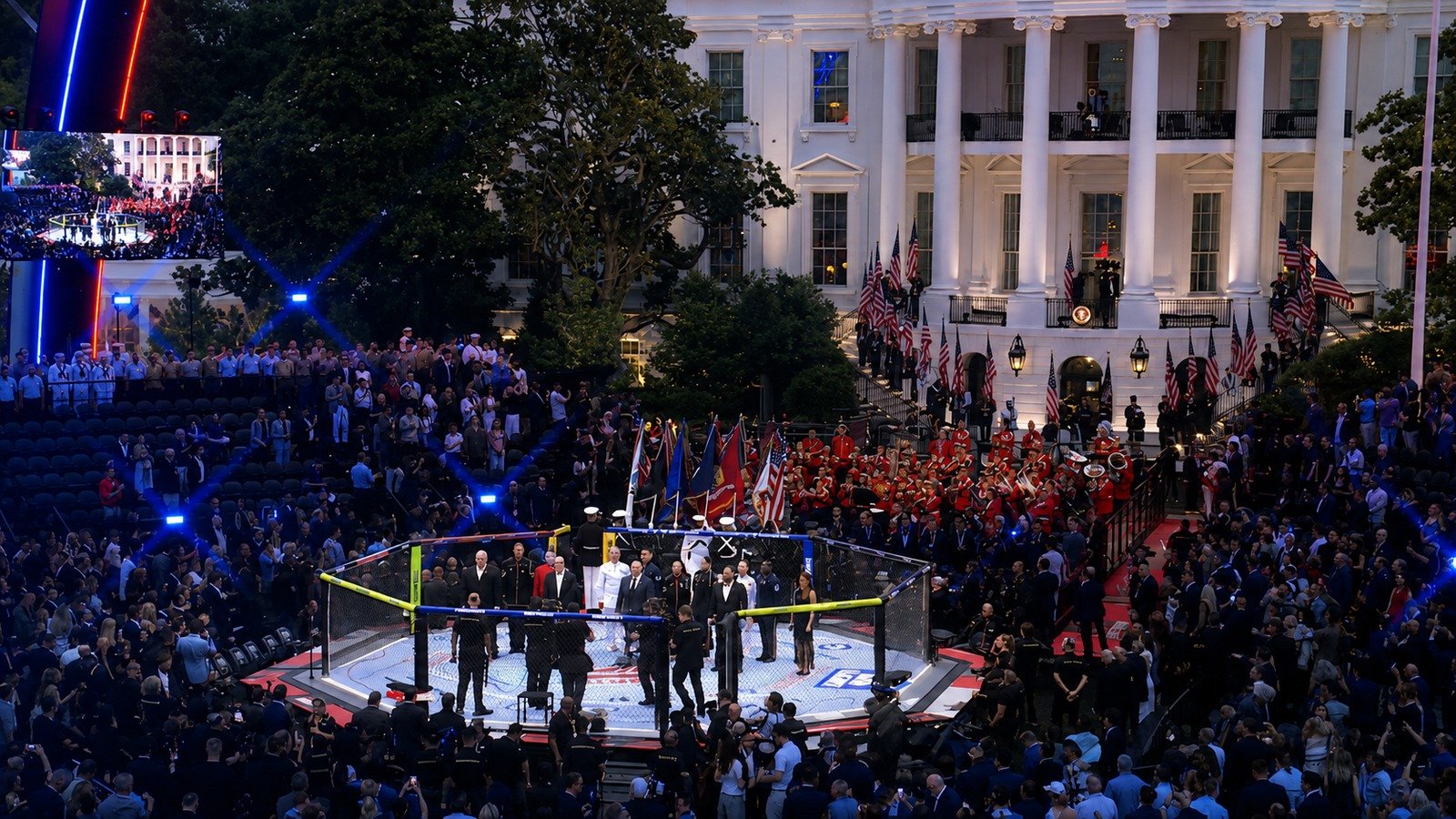 President Trump at the White House UFC event
