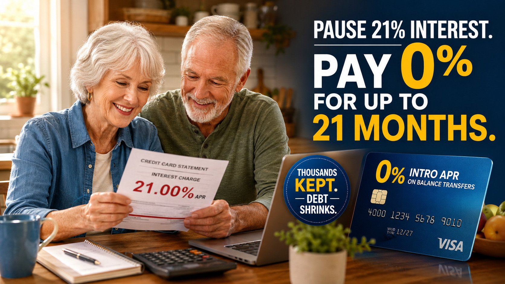 FIXED: Banks Are Charging Retirees 21% Interest – This Card Feature Pauses It to 0% For Up to 21 Months