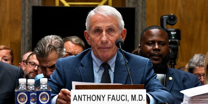 Anthony Fauci testifying before the Senate Homeland Security Committee on July 29, 2026