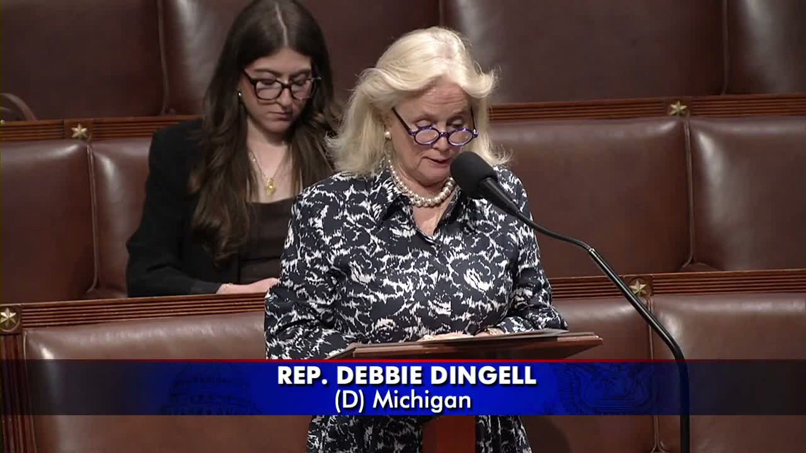 Rep. Debbie Dingell speaking on the floor of the U.S. House