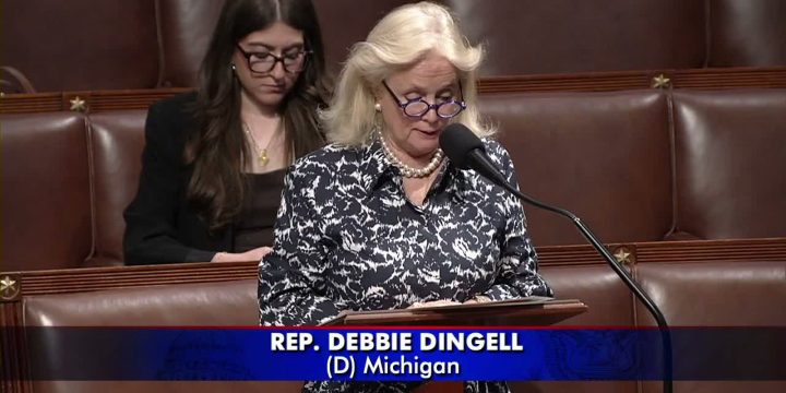 Rep. Debbie Dingell speaking on the floor of the U.S. House