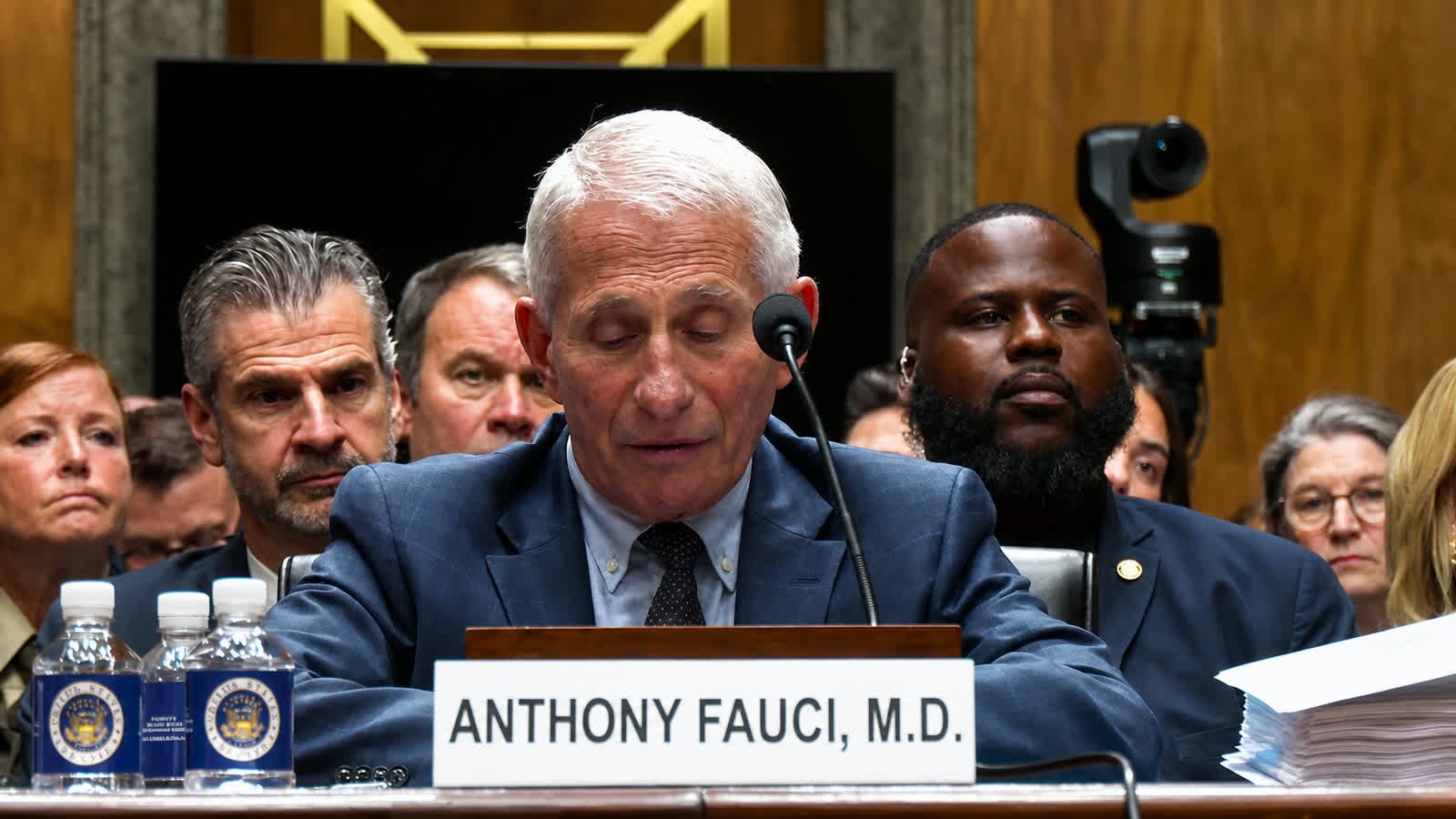 Dr. Anthony Fauci testifying before the Senate Homeland Security and Governmental Affairs Committee on July 29, 2026