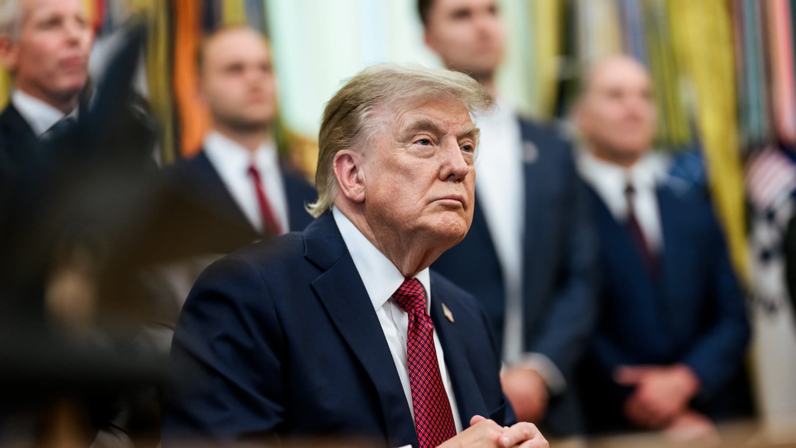 President Trump speaking in the Oval Office in July 2026