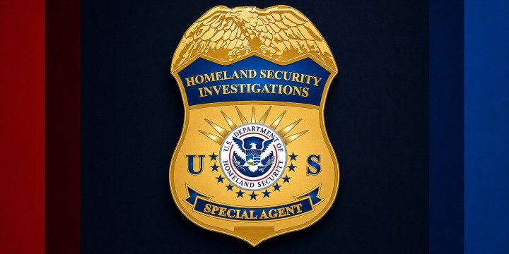 Homeland Security Investigations special agent badge