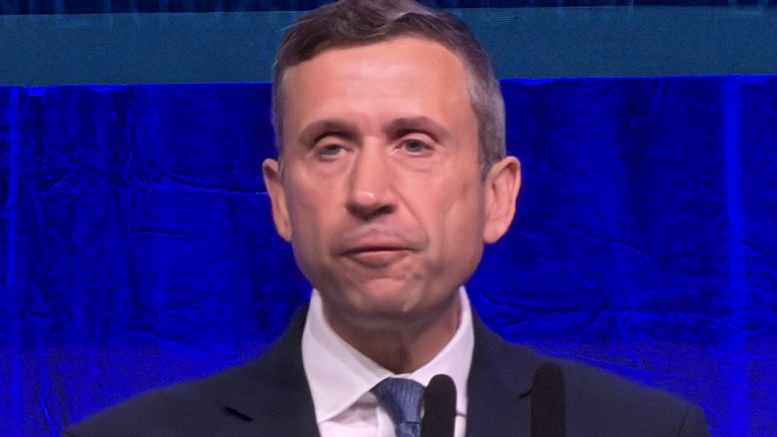 DNC Chair Ken Martin speaking at the Minnesota DFL convention in May 2026