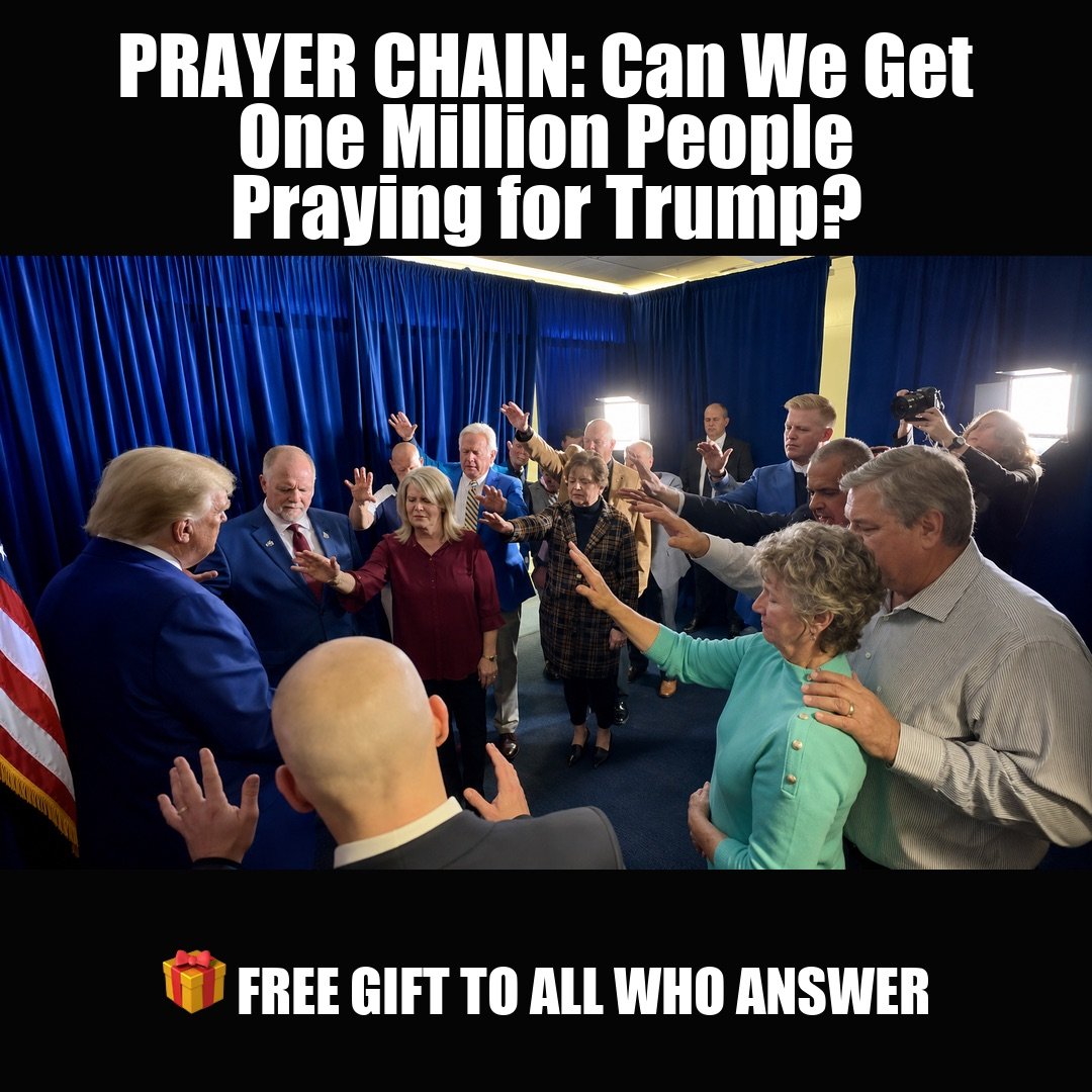 PRAYER CHAIN: Can We Get One Million People Praying for Trump? vote now