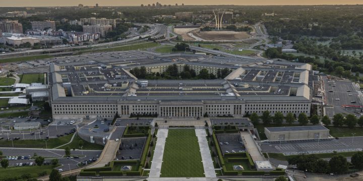 An aerial view of the Pentagon in Washington, D.C.