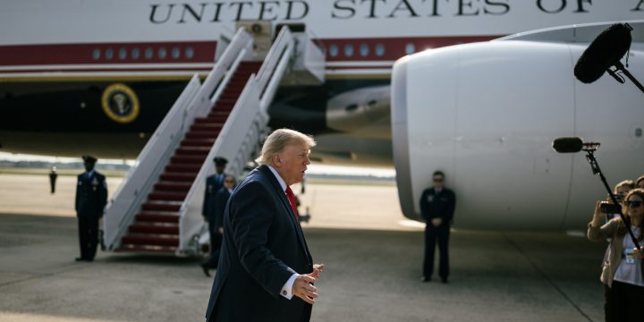 President Trump speaks with reporters in front of Air Force One at Joint Base Andrews on July 1, 2026
