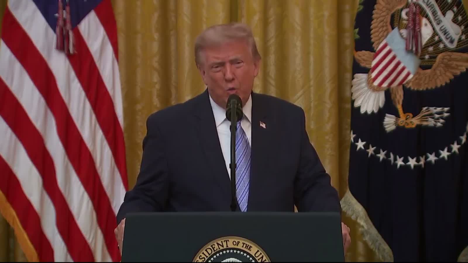 President Trump discusses election infrastructure vulnerabilities during his July 16, 2026 address