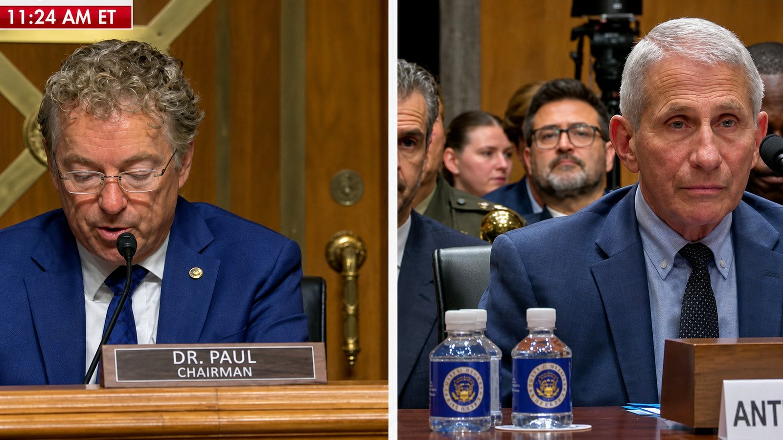 Senator Rand Paul questions Dr. Anthony Fauci during a July 29, 2026 Senate hearing