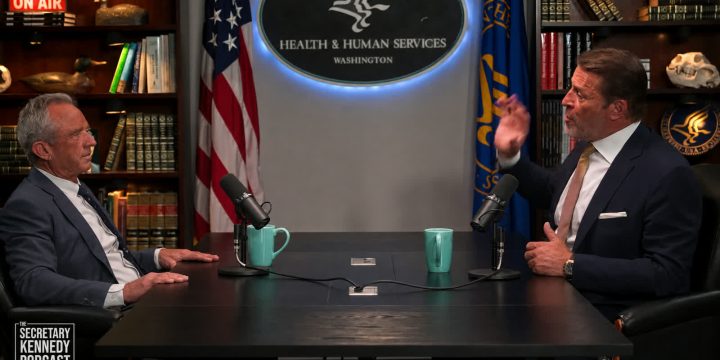 Tony Robbins tells Robert F. Kennedy Jr. about his AI agent Bartok during The Secretary Kennedy Podcast