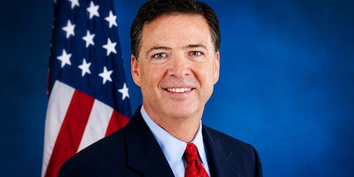 Former FBI Director James Comey in his official FBI portrait