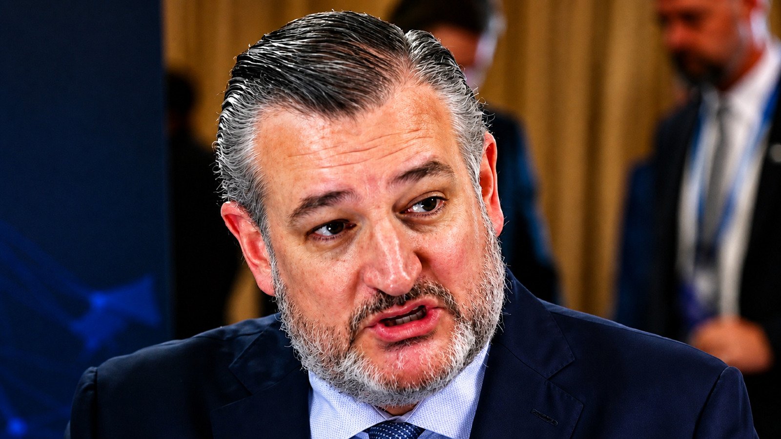 Senator Ted Cruz speaking during an interview
