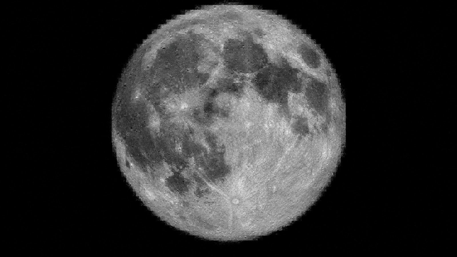 Full-disc Moon mosaic created from NASA Lunar Reconnaissance Orbiter images