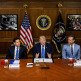 President Trump meets with Cabinet members at Camp David on July 31, 2026